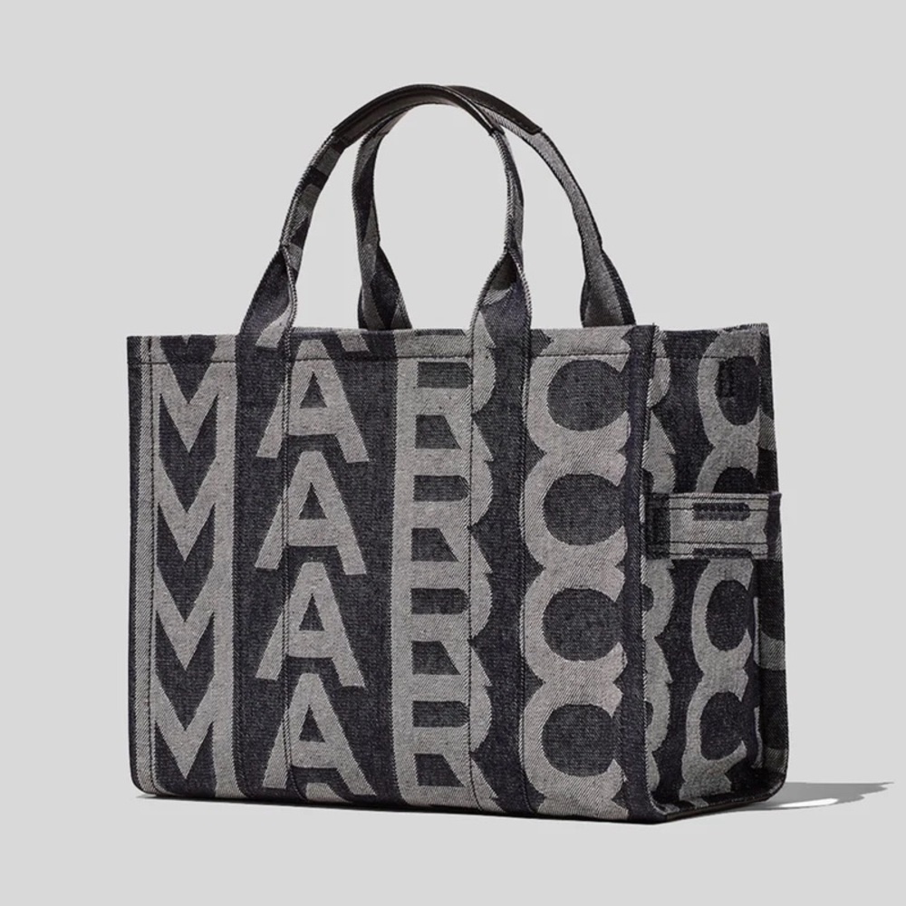 Marc Jacobs Black and Gray Tote Bag